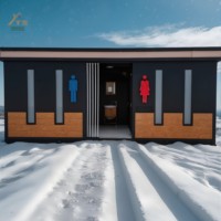 Salle de bain modulaire préfabriquée tout-en-un de luxe Salle de douche complète en acier avec toilettes pour utilisation préfabriquée