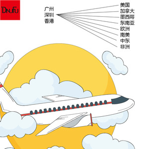 Réservation de fret aérien de Guangzhou à Bordeaux, France - Expédition express aérienne de marchandises générales - Product Image 1