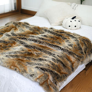 ソファとソファ用の高級居心地の良い柔らかいふわふわの冬用毛布、ぬいぐるみの完璧さにふける、<span class=keywords><strong>Fox</strong></span> Fur Blanket - Product Image 3