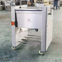 Machine à décortiquer la viande à haute capacité pour porc, bœuf, agneau, steaks, morceaux de filet, éplucheur de tendons et éliminateur de peau argentée pour boucherie