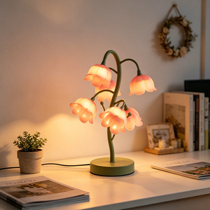 Modern Crystal Base <b>Table</b> Black Metal Dome Shade Ruffle Flexible Neck <b>LED</b> AC Soft Warm White <b>Light</b> Bedroom Desk Lamp E27 90 CRI - Product Image 1