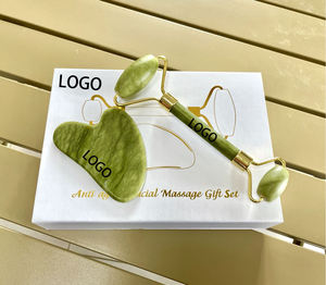 Nuovo stile naturale bellezza verde massaggiatore giada <span class=keywords><strong>rullo</strong></span> faccia doppia faccia <span class=keywords><strong>viso</strong></span> e collo sollevamento massaggiatore giada <span class=keywords><strong>rullo</strong></span> di giada originale - Product Image 4