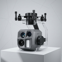 Cámara con Gimbal para Drones, con Sensor Cuádruple, 48MP, Luz Visible, Imagen Térmica 640x512, Zoom 11X, Seguimiento por IA, Estabilización de 3 Ejes, para Vigilancia
