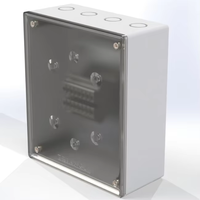 Boîtier de jonction étanche en plastique ABS TRIANGLE 2 Gang, boîtier électronique compact et durable pour applications électriques