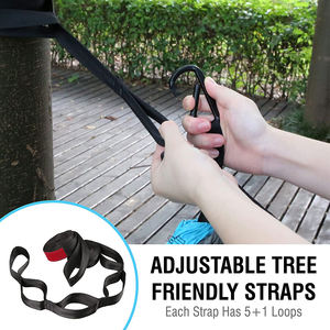 OEM YD 210T Nylon 260x140cm 250kg Capacidad Todas las estaciones Senderismo al aire libre Costura portátil Paracaídas colgante Tienda de campaña Hamaca Cama - Product Image 4