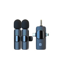 Microphone Lavalier Sans Fil Portable K15 3-en-1 Anti-Bruit pour Enregistrement et Diffusion en Direct - Meilleures Ventes