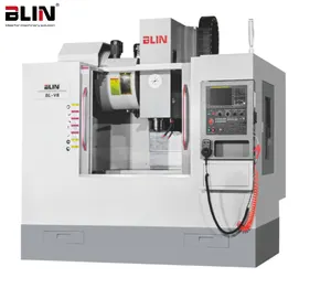 Çin yüksek sertlik düşük maliyetli tayvan kaliteli dikey masaüstü 3 4 5 eksen CNC Metal freze makinesi takım değiştirici ile