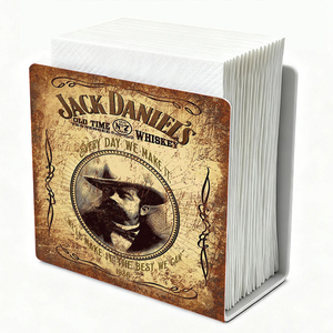 Porta Servilletas Metálico Vintage al por Mayor para Bar, Cueva del Hombre, Restaurante - Dispensador de Servilletas de Hojalata para Mesa - Product Image 5