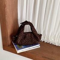 Nouveau style 2026 : Sac à main vintage imprimé léopard, durable, polyvalent, pour le travail et les trajets quotidiens, sac à bandoulière simple ou croisé, collection automne-hiver