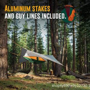 Lona de camping Woqi de 10x10 pies, cuadrada, gris oscuro, de poliéster impermeable para uso en exteriores. - Product Image 5