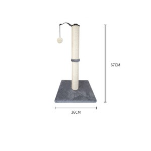 Natürliches Sisal seil <span class=keywords><strong>26</strong></span> Zoll moderner Katzen kratz baum für Innen katzen Karton verpackt - Product Image 5