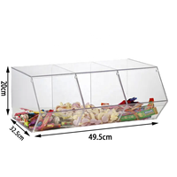 Présentoirs en acrylique pour bonbons, contenants à snacks, vitrine de comptoir, présentoir de merchandising pour la vente au détail, vente en gros personnalisée en usine