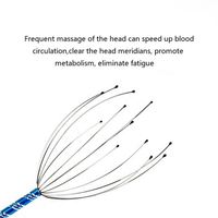 Poulpe 12 doigts Tingler griffe masseur tête grattoir tête Relax masseur araignée pour le soulagement du Stress profond et la Stimulation des cheveux