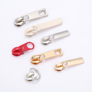 Kustom Logo terukir 3 # logam sangat tahan korosi Tote perangkat keras ritsleting kepala tarik tombol Loop untuk dompet tas - Product Image 1