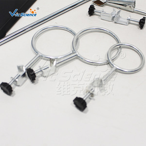 Support en fer standard à base carrée pour les expériences de physique, de chimie et de biologie au collège et au lycée. - Product Image 3