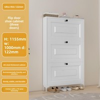 Meuble à chaussures mural suspendu ultra-fin en acier, 2 étagères, pour petits appartements, entrée de maison, couloir, style moderne