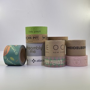 Thấp mmq tùy chỉnh in bao bì băng với Logo của Công ty duy nhất hai mặt dính cho túi niêm phong gia cố giấy kraft - Product Image 2