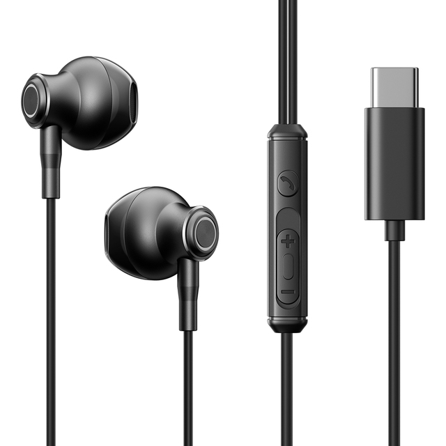 JOYROOM Hi-Res Audio Earphones Dual Drivers In-Ear Headphones HD Call Wired Earphone Powerful Bass 3.5mm Jack for Sport