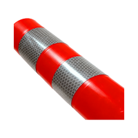Poteau de signalisation de stationnement routier flexible incassable avec plastique réfléchissant de qualité ingénieur, poteau souple en PU
