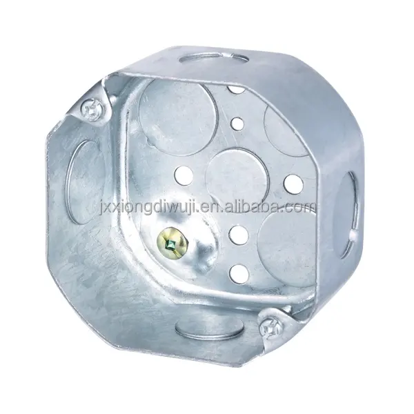 Electrical Box Electric Box US Standard Galvanized Steel Electrical Octagon Wall Metal Box
