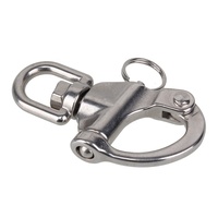 Manille à mâchoires pivotantes en acier inoxydable 304 et 316, manille à arc