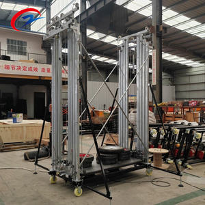 उच्च लागत प्रदर्शन 500 किलोग्राम 3 मीटर 6 मीटर 8 मीटर मोबाइल इलेक्ट्रिक लिफ्ट मचान निर्माण मंच - Product Image 4