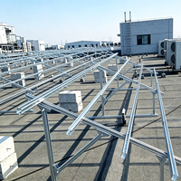 Système de support solaire pour balcon facile à installer et réglable, support de panneau solaire triangulaire pliable pour balcon d'appartement