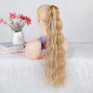 Cola de Caballo Larga y Rizada de Fibra Sintética Resistente al Calor para Mujer, Ideal para Uso Diario - Product Image 2