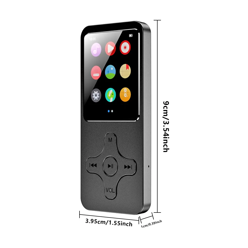 Portable Digital Music MP3 Player 8GB 16GB 32GB 64GB MP4 player with FM Radio Voice Recorder E-Book Reader Video