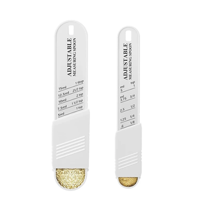 Ensemble de cuillères doseuses réglables – 2-en-1, 5 à 9 mesures dans une seule cuillère – Plastique, sans BPA – pour ingrédients secs et liquides – Kitc - Product Image 6