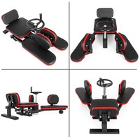 Machine d'étirement des jambes Ranzana RZS024 - Entraîneur de yoga et de danse pliable, construction en acier et PU, capacité de 200 kg, ouvre-jambes flexible