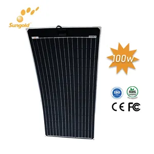 Sungold 새로운 유연한 태양 전지 패널, 그것은 충전 12V 배터리, 이상적인 사용 차량 및 보트, 모터 홈,