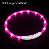 Collar Luminoso Recargable para Perro con Luces LED, Carga USB, Correa de PVC Resistente