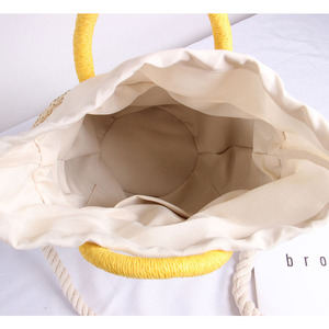 Sac tissé en paille fait main <span class=keywords><strong>2023</strong></span> nouveau sac à bandoulière brodé sac de plage de vacances - Product Image 6