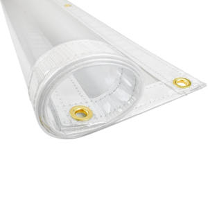 Bâche claire imperméable extérieure <span class=keywords><strong>de</strong></span> PVC <span class=keywords><strong>de</strong></span> bâche transparente extérieure résistante avec des œillets - Product Image 4