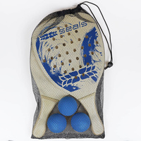 Raquette de beach tennis SCVIBE légère en contreplaqué peuplier avec trous de ventilation, batte de jeu professionnelle 42x19cm pour le plaisir en famille en extérieur
