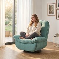 Fauteuil inclinable pivotant surdimensionné VANBOW avec repose-pieds