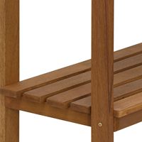 Étagère de rangement ouverte à 3 niveaux en bois massif Table de rempotage d'établi robuste pour pots de fleurs et jardinières de jardin extérieur