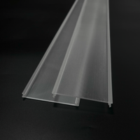 Diffuseur linéaire LED micro-prismatique en PMMA acrylique moderne Bming, avec motif en relief, anti-éblouissement, taille personnalisée
