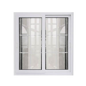 Janela Deslizante De Pvc Isolamento De Som De Vidros Duplos Janela De Vidro Temperado Escola Uso UPVC Janela Portas Fabricante - Product Image 1