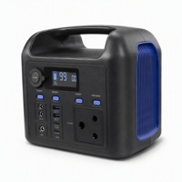 Station d'alimentation portable LiFePO4 600W, générateur solaire à onde sinusoïdale pure, prise AC, charge rapide PD 100W, batterie de secours pour le camping