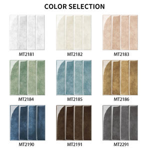 פאנלים תלת-ממדיים עמידים מ-PET לחידוש מטבח וחדר אמבטיה, עיצוב עמיד למים, אריחי קיר להדבקה עצמית - Product Image 6