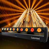 Lampu Beam Matrix LED RGBW 10 Mata 40W Warna Penuh Kecerahan Tinggi DMX Moving Head Bar Light untuk Disko Konser Panggung Lampu DJ