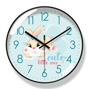 12-Inch Màu Xanh Đẹp <span class=keywords><strong>Hedgehog</strong></span> Đồ Họa Trang Trí Nội Thất Thạch Anh Đồng Hồ Treo Tường Thời Trang Im Lặng Nhựa & Thủy Tinh Cơ Thể Đồng Hồ Cho Trang Trí Nội Thất - Product Image 6