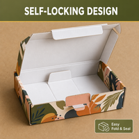 Boîte d'expédition personnalisée en carton ondulé E Flute, entièrement imprimée en couleur, laminée, en carton kraft, pour la vente en gros de cosmétiques