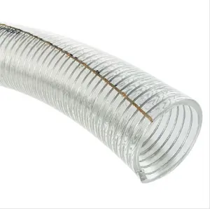 High Quality Hot Selling Wire Transparent Vacuum Hose Vacuum Cleaner Tube pvc anti-static steel wire hose