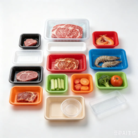 Boîte à lunch alimentaire personnalisable FlashStrike AA2 en PVC/PET avec emballage blister et options de conception de logo