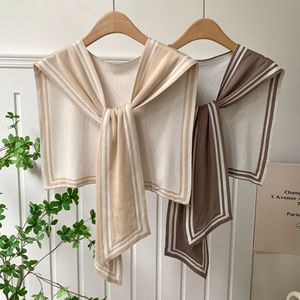 Tendencia en Oferta: Chal Pequeño Cuadrado con Estampado Paisley y Rayas para Mujer, Cárdigan de Algodón, Capa Casual, Bufanda de Cuello, Estola Cálida - Product Image 3