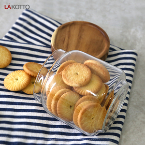 Frascos de Vidrio de Borosilicato de Alta Calidad para Almacenamiento de Alimentos, Frascos Cuadrados y Redondos con Tapas de Madera de Bambú, Venta al por Mayor - Product Image 6