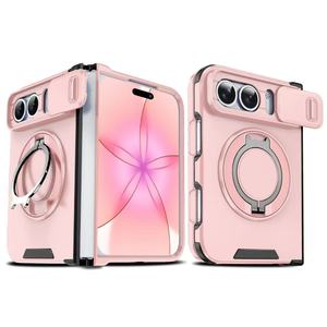 เคสแม่เหล็กวัสดุ PC ป้องกันแรงกระแทก 18 ระดับ พร้อมกรอบเลนส์ ดีไซน์หรูหรา ผิวเงา - Product Image 3